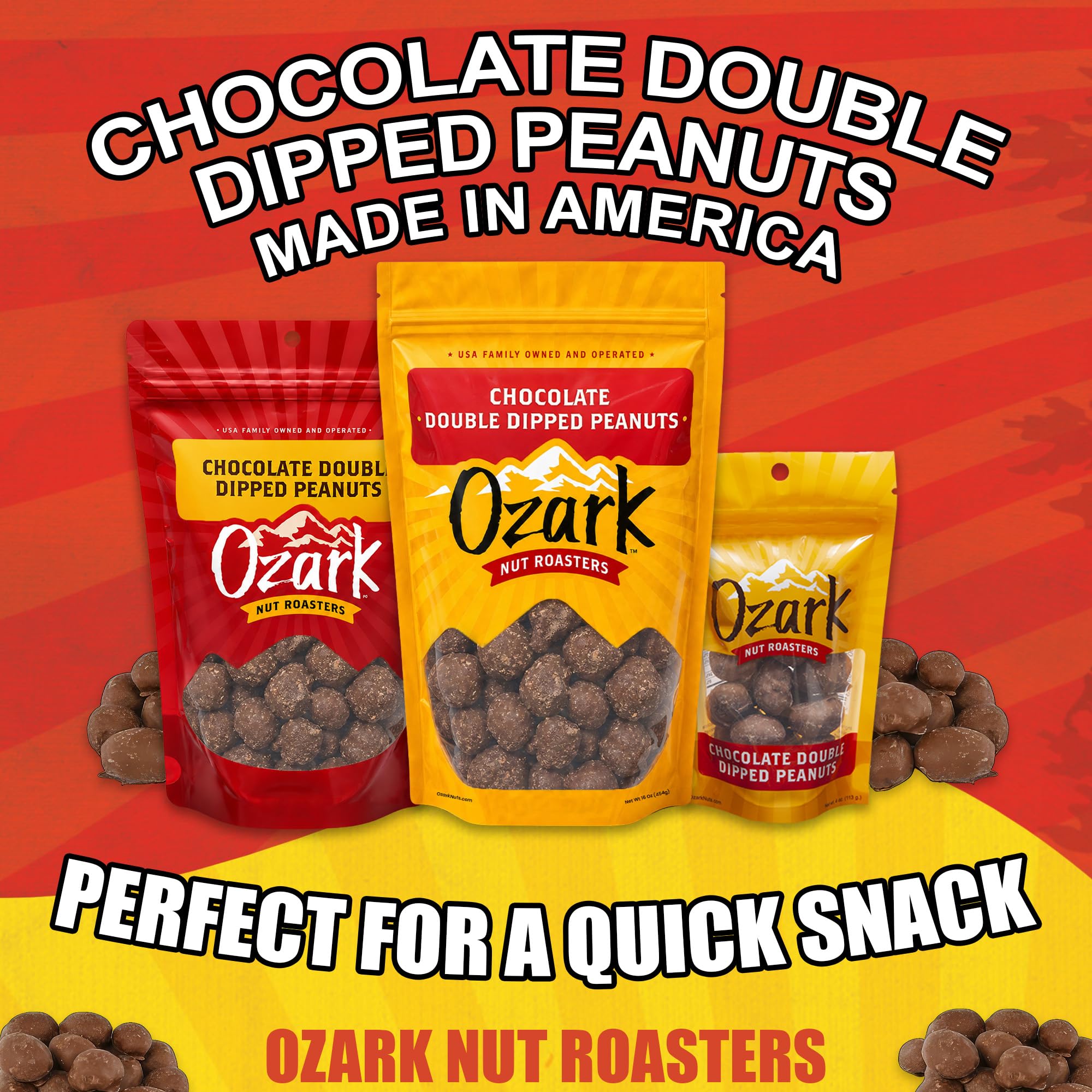 Amazon.com : OZARK NUT ROASTERS, Double Dipped Chocolate Peanuts